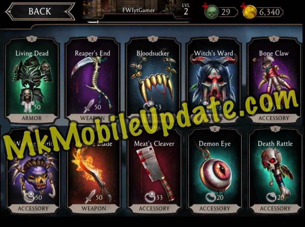 Tower Of Horror Equipments Mk Mobile